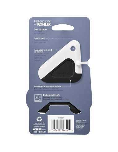 Raspador de Olla Kohler K-8624-0 Silicona y Nylon Blanco