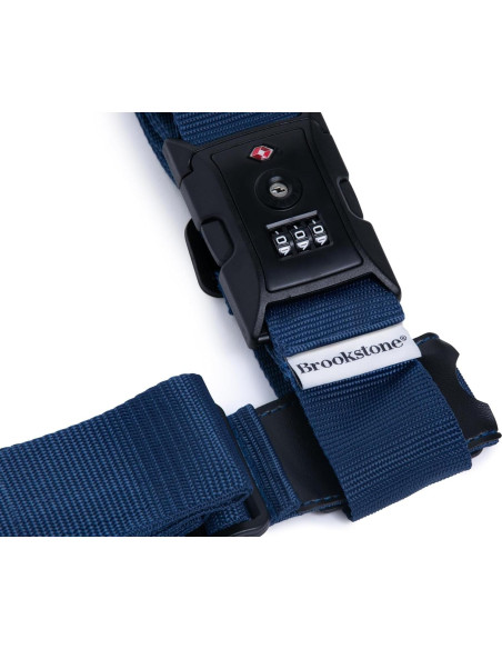 Correa de Equipaje Brookstone 2-en-1 con Candado TSA Azul Correa de Equipaje Brookstone 2-en-1 con Candado TSA Azul
