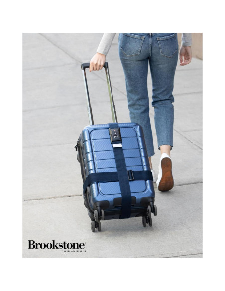 Correa de Equipaje Brookstone 2-en-1 con Candado TSA Azul Correa de Equipaje Brookstone 2-en-1 con Candado TSA Azul