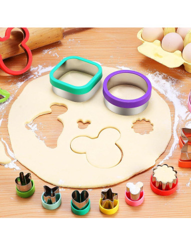 Juego de 12 Cortadores de Sándwich Jaystate Multicolor