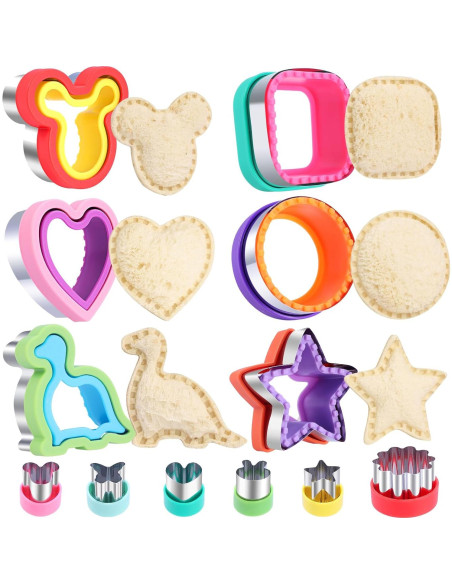 Juego de 12 Cortadores de Sándwich Jaystate Multicolor Juego de 12 Cortadores de Sándwich Jaystate Multicolor