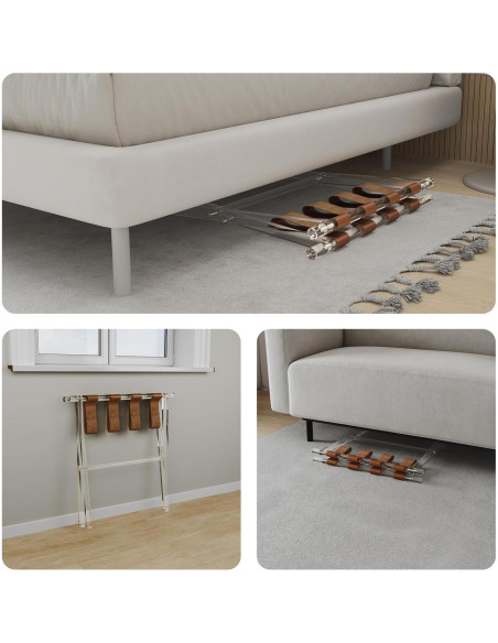 Soporte de Equipaje Acrílico Sumerflos Plegable 2 Pcs Soporte de Equipaje Acrílico Sumerflos Plegable 2 Pcs