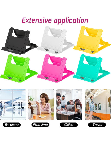 Soporte de teléfono móvil KALIONE 6 unidades colores variados Soporte de teléfono móvil KALIONE 6 unidades colores variados