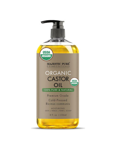 Aceite de Ricino Majestic Pure 100% Puro 240ml Hidratante