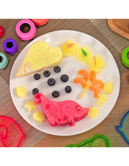 Kit de Cortadores de Sándwich FUNGYAND - 10 Cortadores, 4 Frutas, 25 Palillos Kit de Cortadores de Sándwich FUNGYAND - 10 Cortadores, 4 Frutas, 25 Palillos