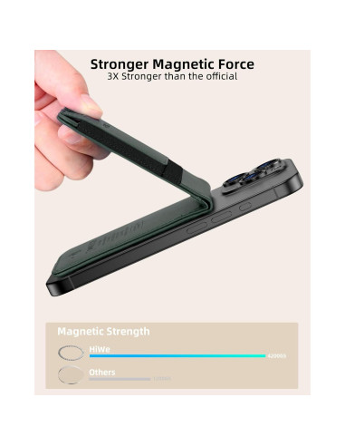 Billetera Magnética HiWe con Find My para iPhone 16/15/14/13/12