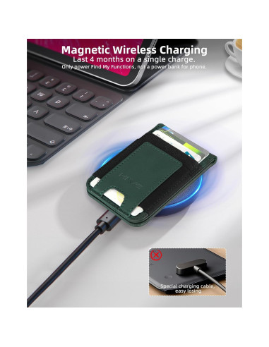 Billetera Magnética HiWe con Find My para iPhone 16/15/14/13/12