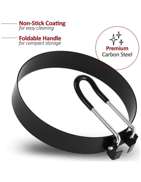 Anillos de Cocción Laxinis World Acero Inoxidable 4 Piezas Anillos de Cocción Laxinis World Acero Inoxidable 4 Piezas