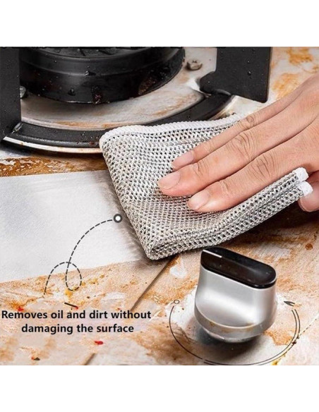 10 Paños de Cocina Biaoyun de Microfibra 19.81 cm - Plata 10 Paños de Cocina Biaoyun de Microfibra 19.81 cm - Plata