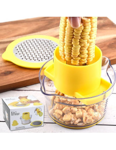 Desgranador de Maíz YUIXLIN con Tazón Colector Amarillo 2