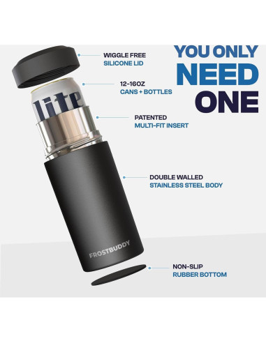 Enfriador Universal de Latas Frost Buddy Acero Inoxidable