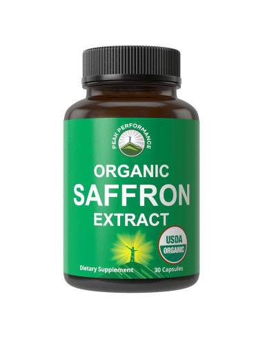 Cápsulas de Azafrán Orgánico USDA Peak Performance 32g
