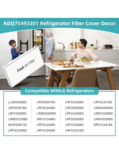Cubierta Filtro Aire Refrigerador LG ADQ75493301 19,5 cm Cubierta Filtro Aire Refrigerador LG ADQ75493301 19,5 cm