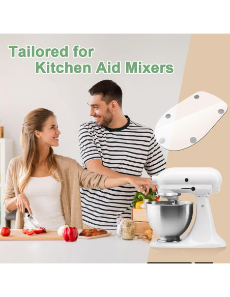 Alfombrilla deslizante KitchenAid 4.5 QT acrílica transparente Alfombrilla deslizante KitchenAid 4.5 QT acrílica transparente