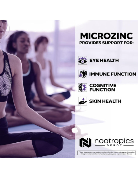 Cápsulas de Zinc MicroZinc Nootropics Depot 20mg 90 Unidades Cápsulas de Zinc MicroZinc Nootropics Depot 20mg 90 Unidades