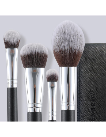 Conjunto de Brochas de Maquillaje ENERGY 4PCS Esenciales Conjunto de Brochas de Maquillaje ENERGY 4PCS Esenciales