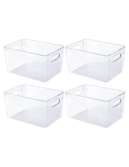 Paquete de 4 Contenedores de Almacenamiento JollyPack 28.5x19x15 cm Paquete de 4 Contenedores de Almacenamiento JollyPack 28.5x19x15 cm