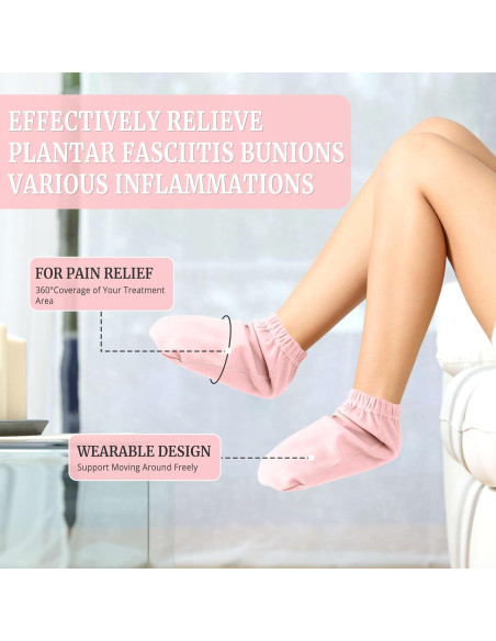Calcetines de Aceite de Ricino Pedobi Rosa para Pies - Cuidado y Rehabilitación Calcetines de Aceite de Ricino Pedobi Rosa para Pies - Cuidado y Rehabilitación