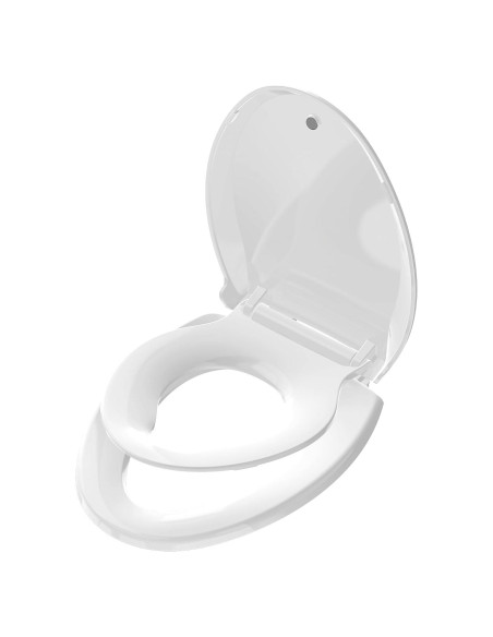 Asiento de Inodoro Alargado Aünsffer 2 en 1 Blanco 46.99 cm Asiento de Inodoro Alargado Aünsffer 2 en 1 Blanco 46.99 cm