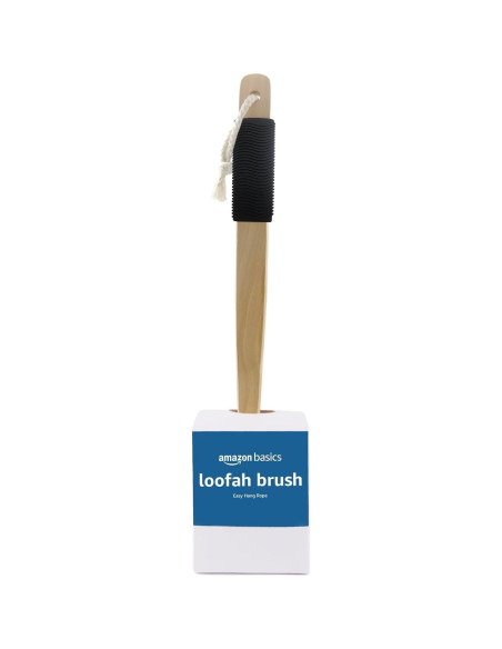 Cepillo de Lufa Amazon Basics para Ducha 43cm - Exfoliante Cepillo de Lufa Amazon Basics para Ducha 43cm - Exfoliante