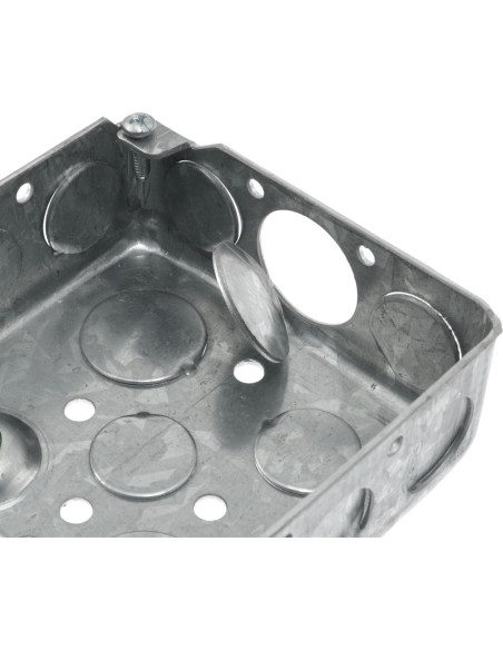 Maxmoral 2 Cajas Eléctricas Cuadradas 10x10 cm Acero Galvanizado Maxmoral 2 Cajas Eléctricas Cuadradas 10x10 cm Acero Galvanizado