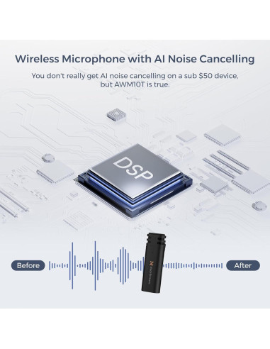 Micrófono Lavalier Inalámbrico NearStream AWM10T-Plus