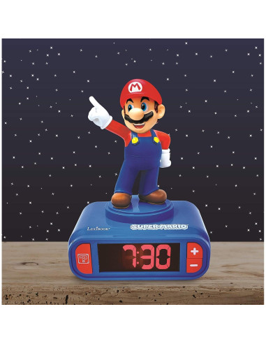 Reloj Despertador Digital LEXIBOOK Super Mario - Snooze