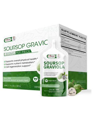 Extracto de Graviola Orgánico Puro Alliwise 300g - Soporte Inmunológico