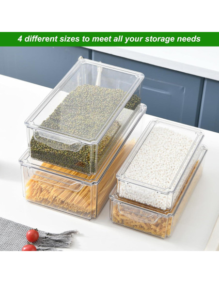 Conjunto de 4 Organizadores de Refrigerador Taiuloo 2.48kg