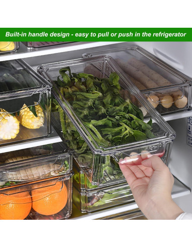 Conjunto de 4 Organizadores de Refrigerador Taiuloo 2.48kg