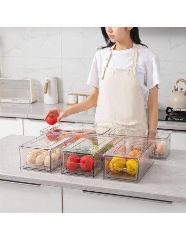 Organizadores de Refrigerador Shopwithgreen 2 Medianos 3.7L