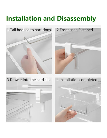 Organizador de Cajones de Refrigerador Vacane XL 49,5 cm Organizador de Cajones de Refrigerador Vacane XL 49,5 cm