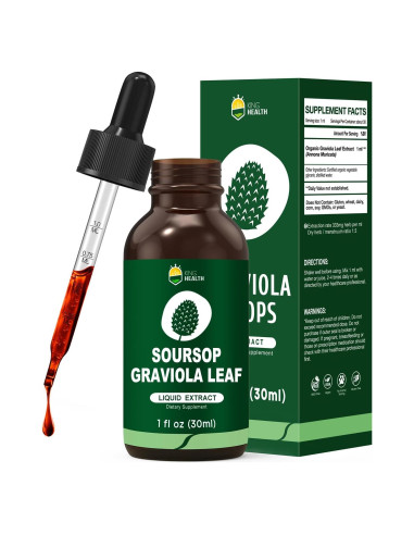 Extracto Líquido de Hoja de Graviola Orgánica KingHealth 29.57 ml