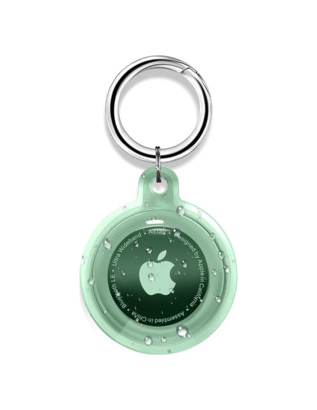 Soporte Funda Impermeable TPU para Airtag QYQa Verde Soporte Funda Impermeable TPU para Airtag QYQa Verde