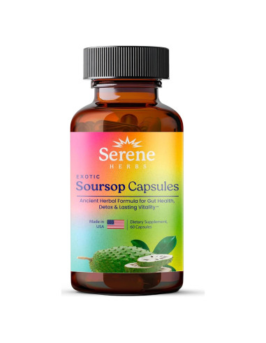 Cápsulas Detox de Soursop, Semilla Negra y Moringa - 60 Unidades