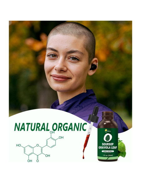 Extracto Líquido de Hoja de Graviola Orgánica KingHealth 29.57 ml Extracto Líquido de Hoja de Graviola Orgánica KingHealth 29.57 ml