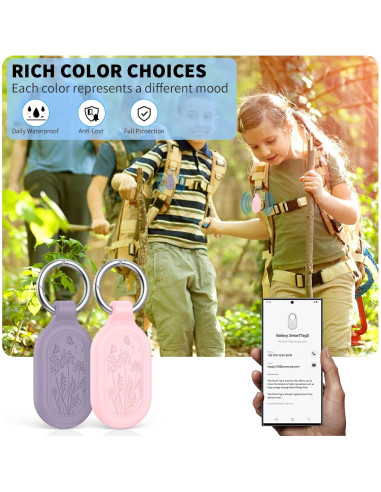 Funda impermeable TUDIOW para Samsung Galaxy SmartTag2 - 2 unidades