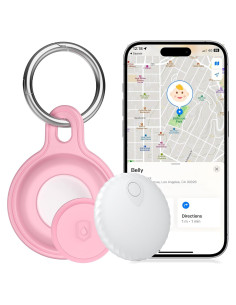 Localizador de Llaves Bluetooth Qifeng Rosa - Compatible con Apple Find My
