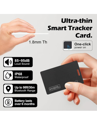 Localizador de Cartera Geevon Recargable IP68 Bluetooth