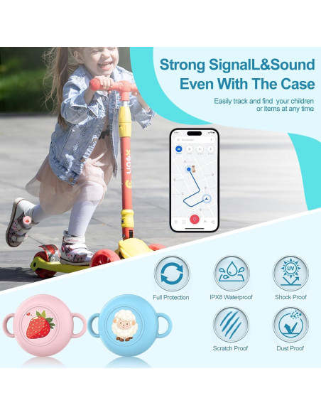 Soporte impermeable para AirTag niños SGHLDE 2 unidades Soporte impermeable para AirTag niños SGHLDE 2 unidades