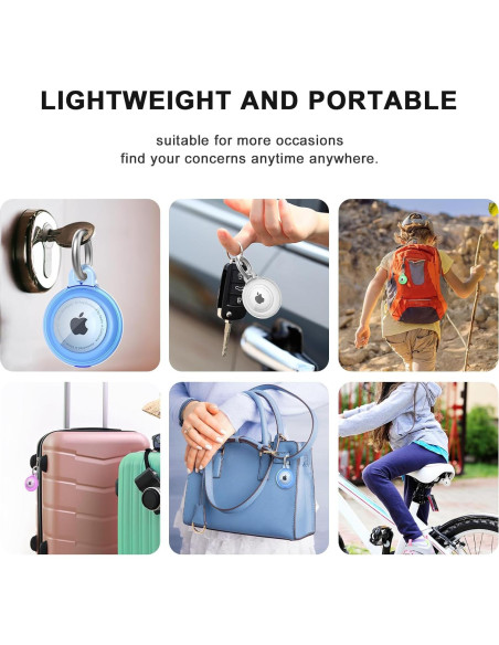 Funda impermeable para AirTag SEVROK - 4 unidades, protección total Funda impermeable para AirTag SEVROK - 4 unidades, protección total