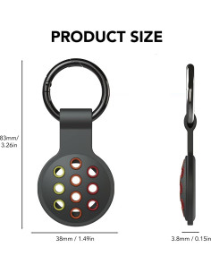 Soporte Protector de Silicona para AirTag SOBERNA - 2 Piezas 2