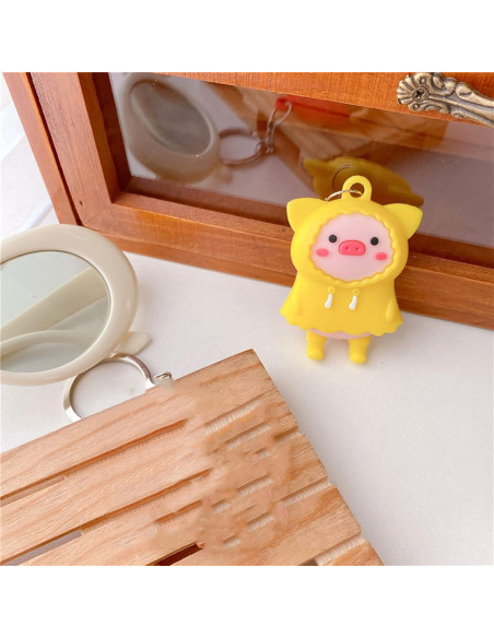 Funda de Silicona Cerdito Impermeable Rertnocnf para AirTag Funda de Silicona Cerdito Impermeable Rertnocnf para AirTag