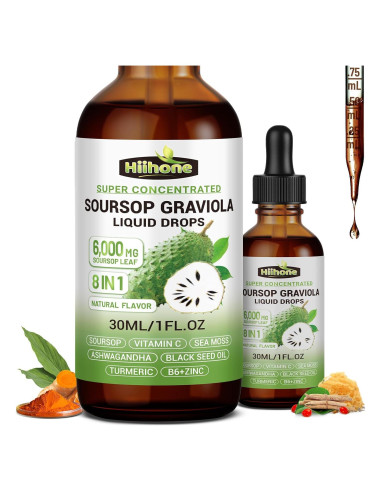 Extracto Líquido de Graviola HIIHONE 2x29.57ml Inmunidad