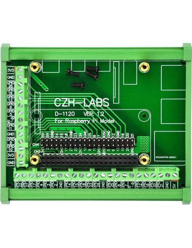 Módulo Adaptador Terminal Tornillo DIN para Raspberry Pi 1.2