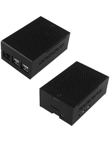 Caja de Aluminio ZDE ZC502 con Enfriador PWM ZP536 para Raspberry Pi 5 Caja de Aluminio ZDE ZC502 con Enfriador PWM ZP536 para Raspberry Pi 5