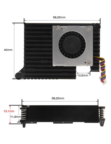 Geekworm X1002 PCIe a M.2 HAT para Raspberry Pi 5 con Enfriador Geekworm X1002 PCIe a M.2 HAT para Raspberry Pi 5 con Enfriador