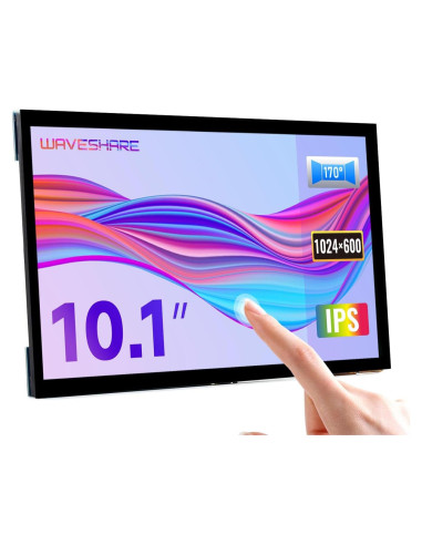 Pantalla Táctil Capacitiva LCD 10.1" Waveshare 1024x600 HDMI