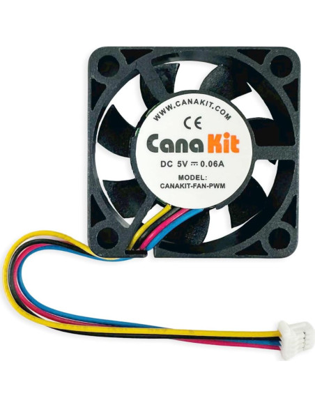 Fuente de Poder 45W CanaKit para Raspberry Pi 5 con Caja y Disipador Fuente de Poder 45W CanaKit para Raspberry Pi 5 con Caja y Disipador