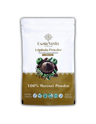 Polvo de Triphala Orgánico Exotic Veda 100g - Detox Natural